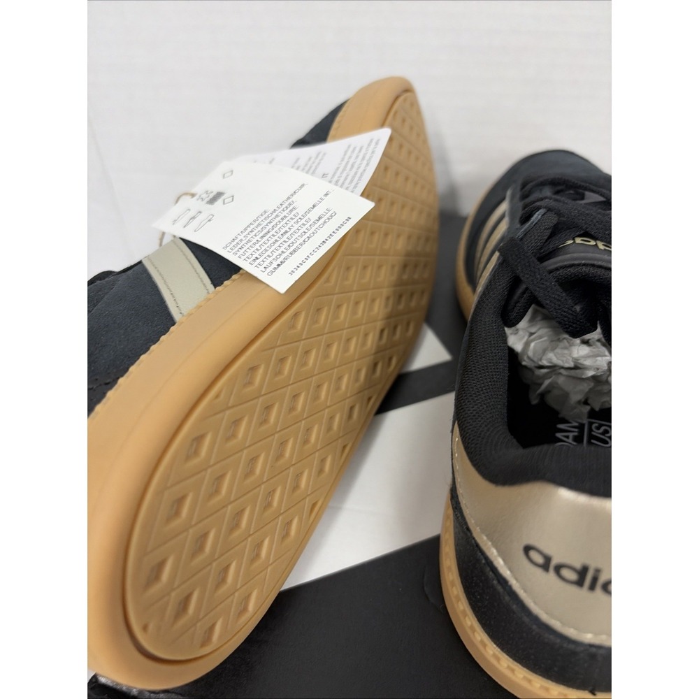 adidas Breaknet Sleek Trainers Women's Gum Rubber Sole JR0685 black gold 7.5 NIB - Picture 10 of 11